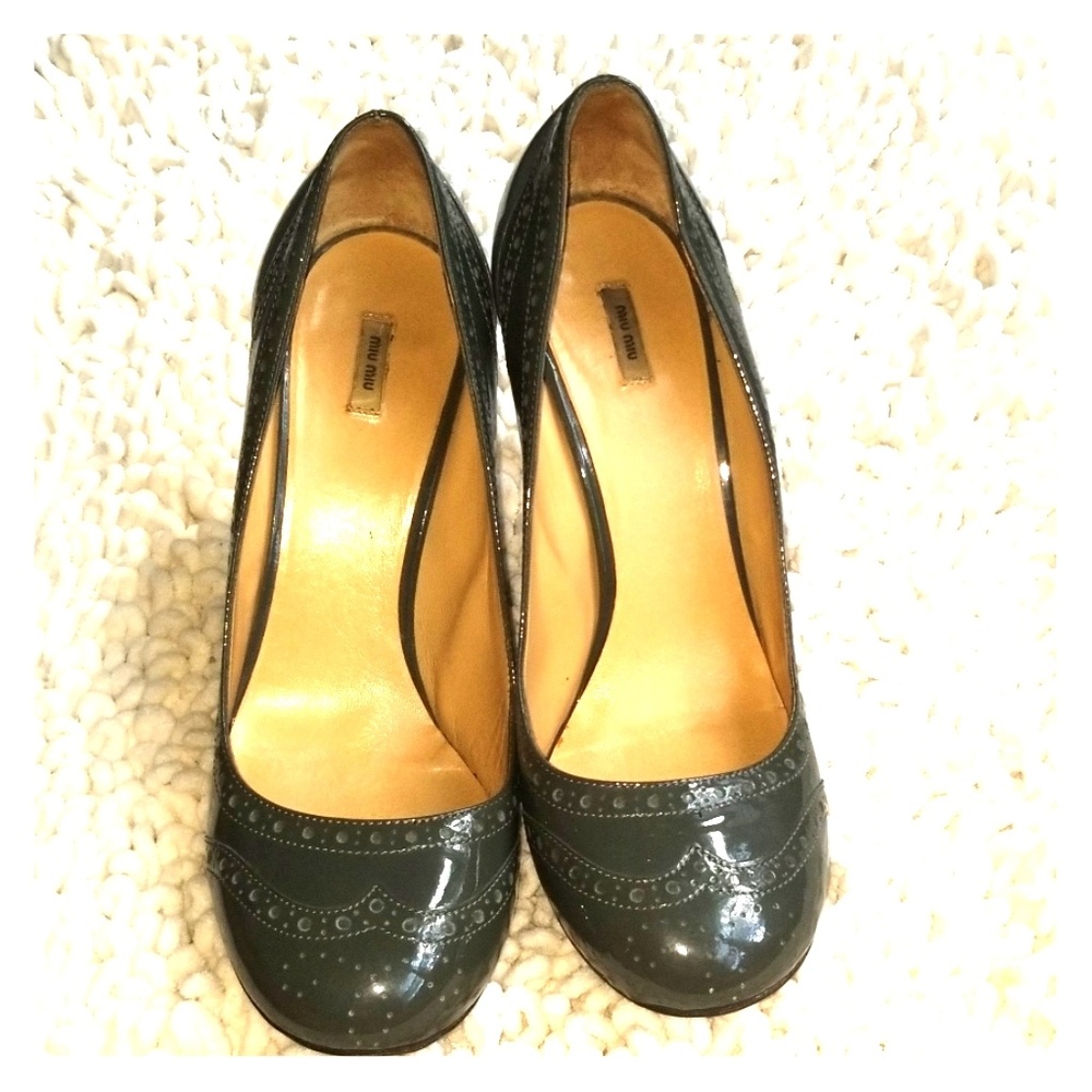 Miu Miu Metallic Pumps